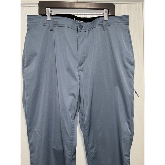 HURLEY Tech Pant Stretch Moisture Wicking w/ Hidden Pocket 40x29‎ Blue - Picture 2 of 6